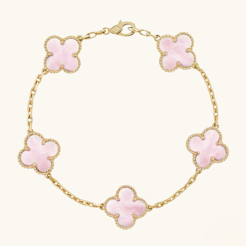 CLOVER Pink Bracelet – Subtle, Trendy Accent Piece for Day-to-Night Look