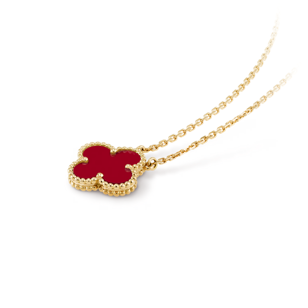 Clover Red Necklace - Dramatic, Sophisticated Adornment