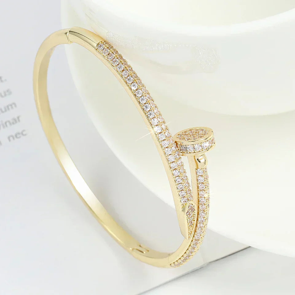 SPIKE | Refined Full Diamond Bracelet | Tiva Jewelry