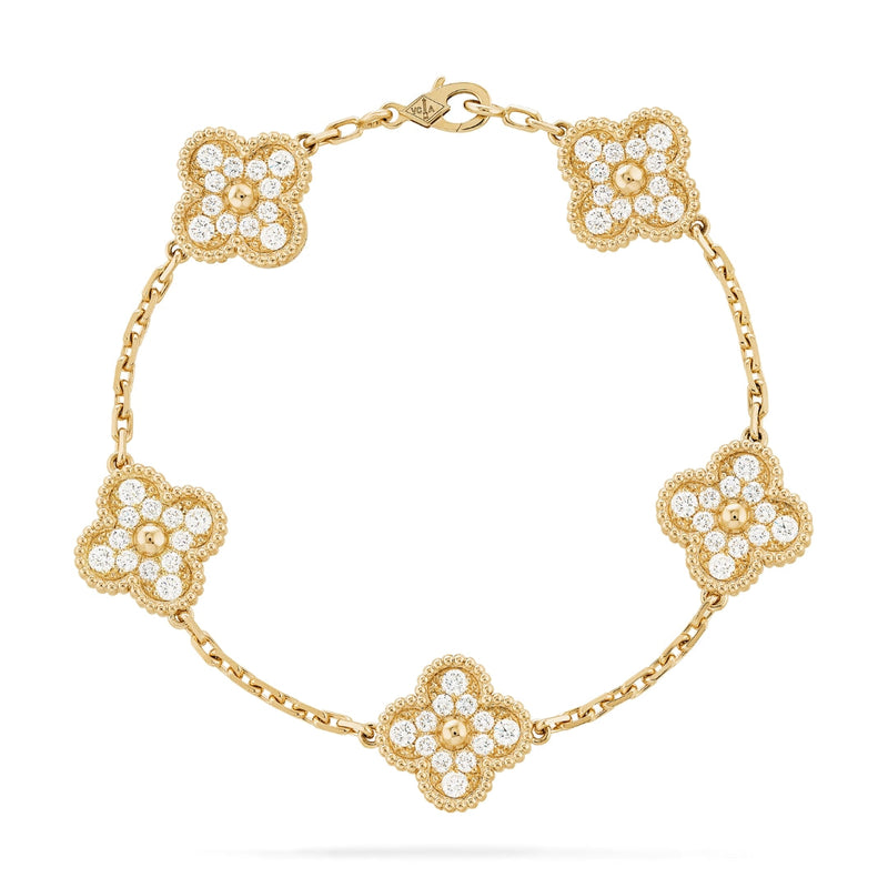 CLOVER Luxe Gold Bracelet | Tiva Jewelry