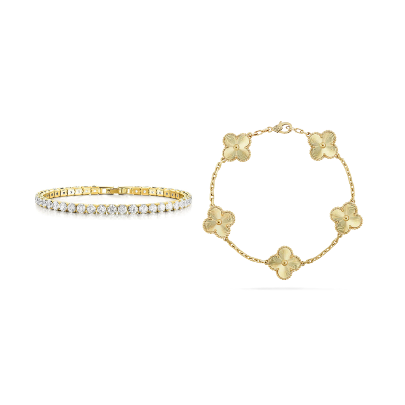 2-Piece Bracelet set "Uno" | Tiva Jewelry