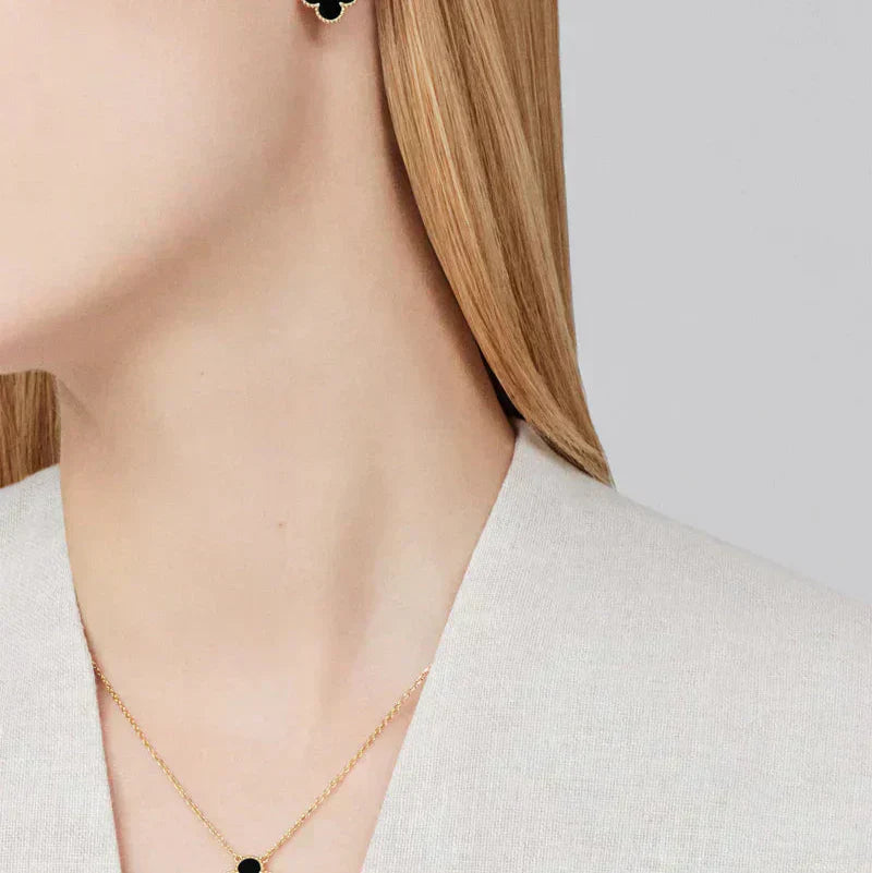 CLOVER | Ultra-Fine Black Pairing | Tiva Jewelry