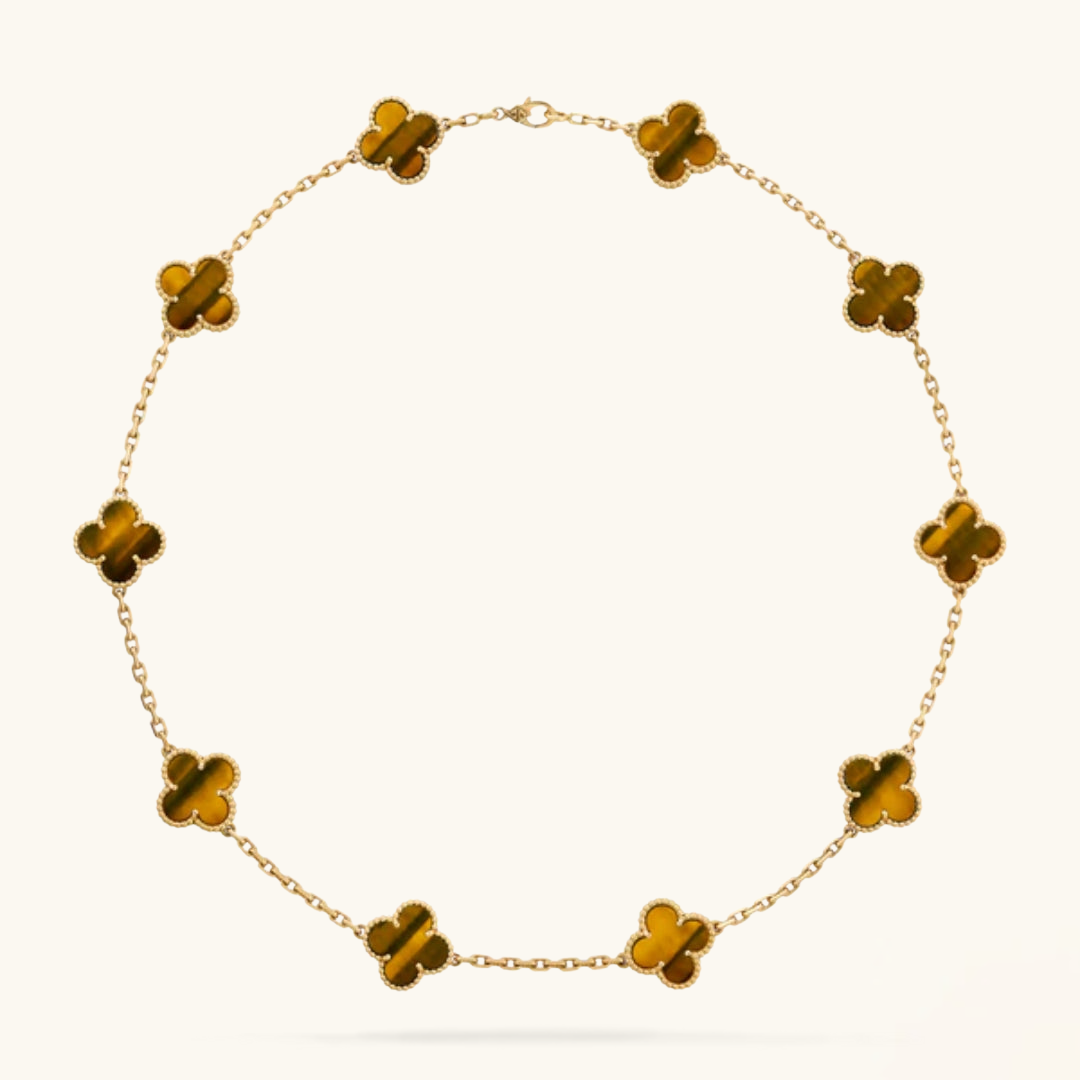CLOVER | 10-Motif Tiger Necklace | Tiva Jewelry