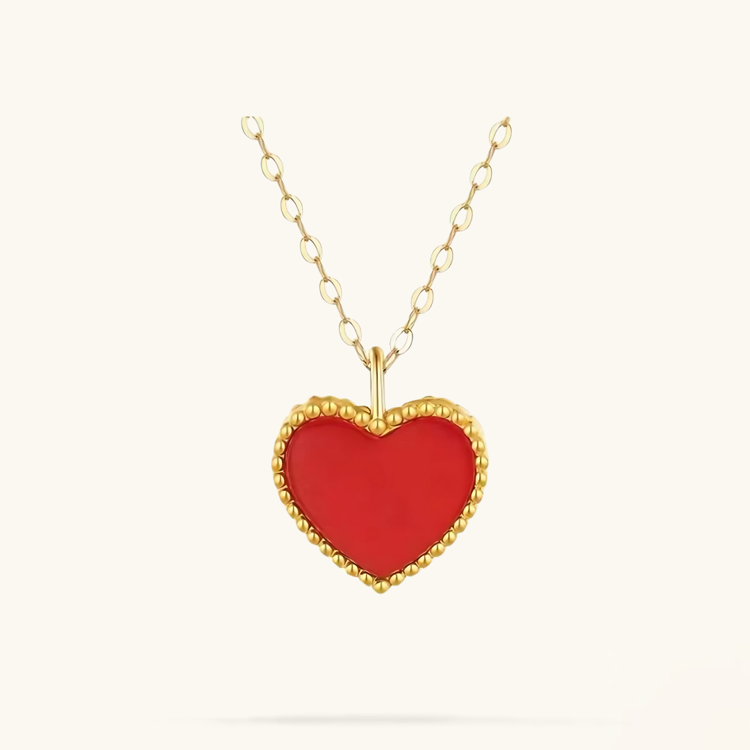Gold Heart Necklace - Sophisticated Heart Pendant | Tiva Jewelry
