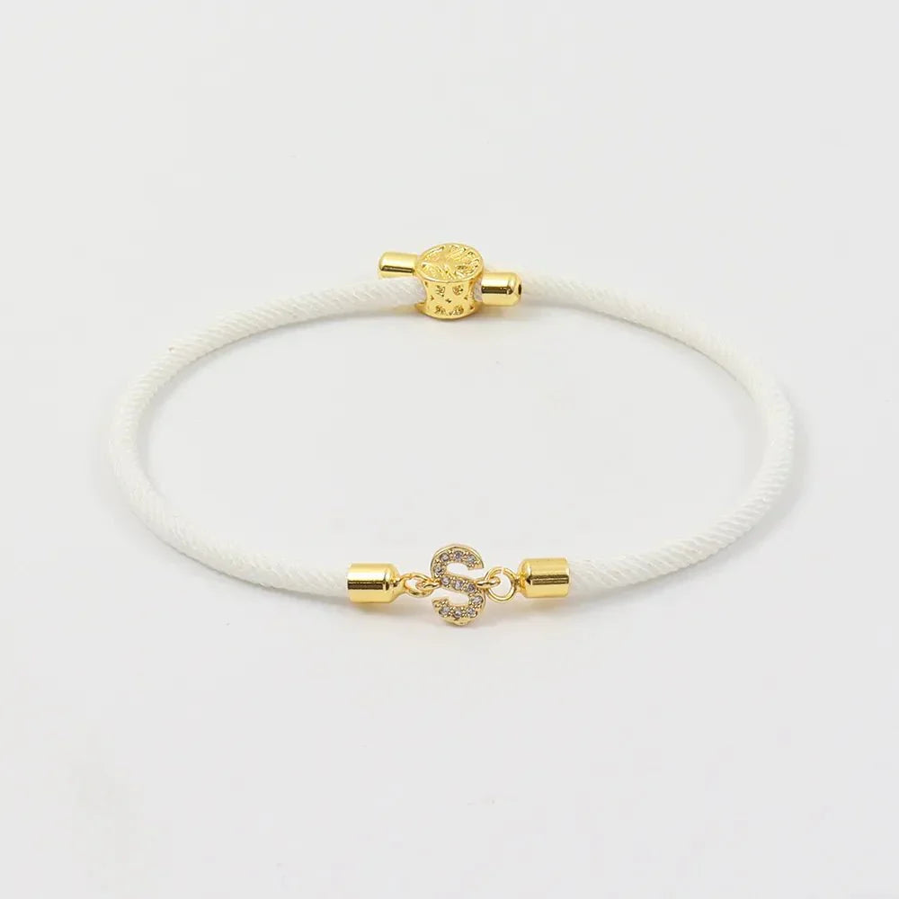 Adjustable Letter Initial Bracelets | Tiva Jewelry