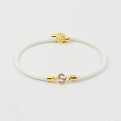 Adjustable Letter Initial Bracelets | Tiva Jewelry