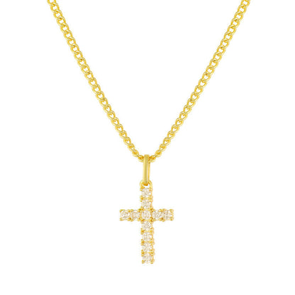 SIGNATURE | Elegance Cross Necklace – Enduring Allure | Tiva Jewelry