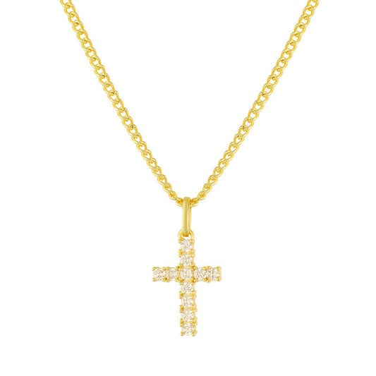 SIGNATURE | Elegance Cross Necklace – Enduring Allure | Tiva Jewelry