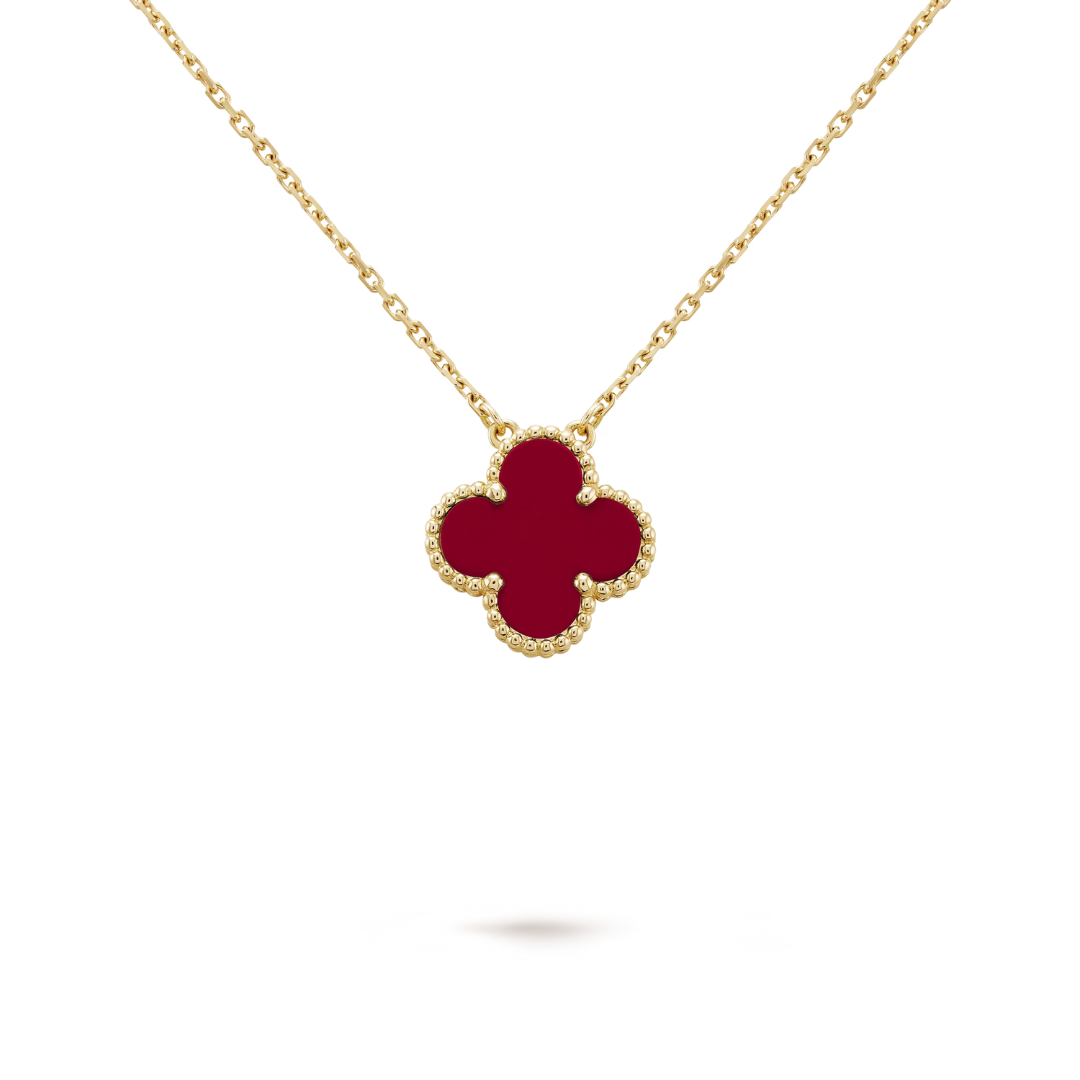 Clover Red Necklace - Dramatic, Sophisticated Adornment