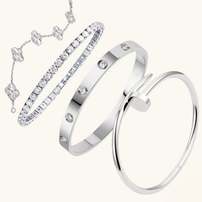 4-Piece Bracelet Ensemble "Silvio" | Tiva Jewelry