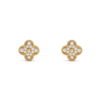 CLOVER Gold Earrings - Grand Collection | Tiva Jewelry