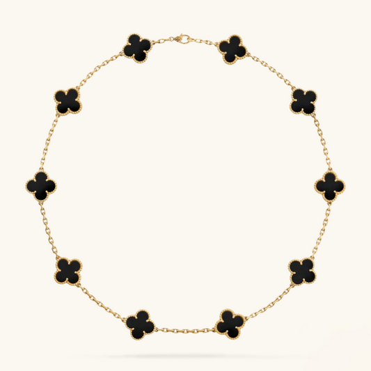 CLOVER | 10-Motive Black Necklace – On-Trend, Modern Eye-Catching Fine Jewelry