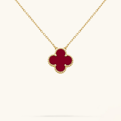 Clover Red Necklace - Dramatic, Sophisticated Adornment