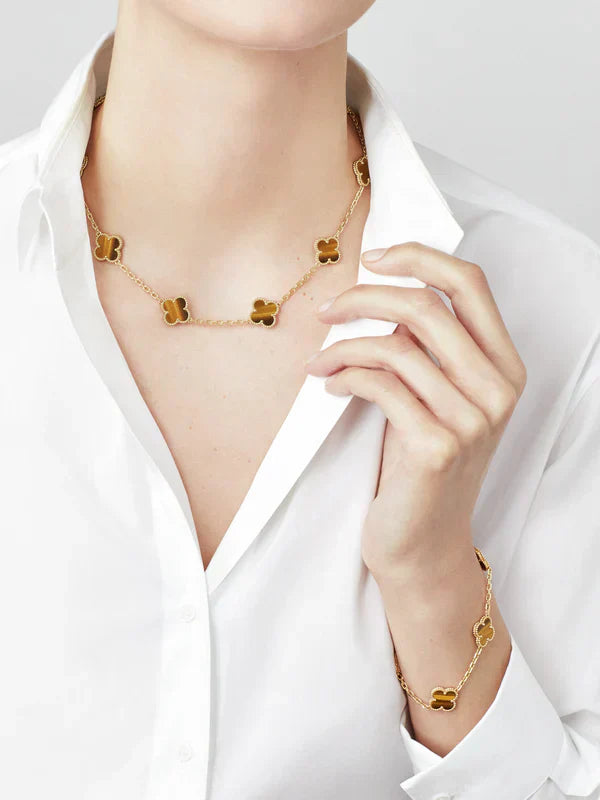 CLOVER | 10-Motif Tiger Necklace | Tiva Jewelry