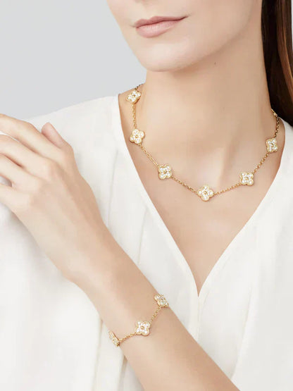 CLOVER Luxe Gold Bracelet | Tiva Jewelry