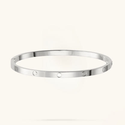 ETERNITY | Subtle Thin Silver Bracelet | Tiva Jewelry
