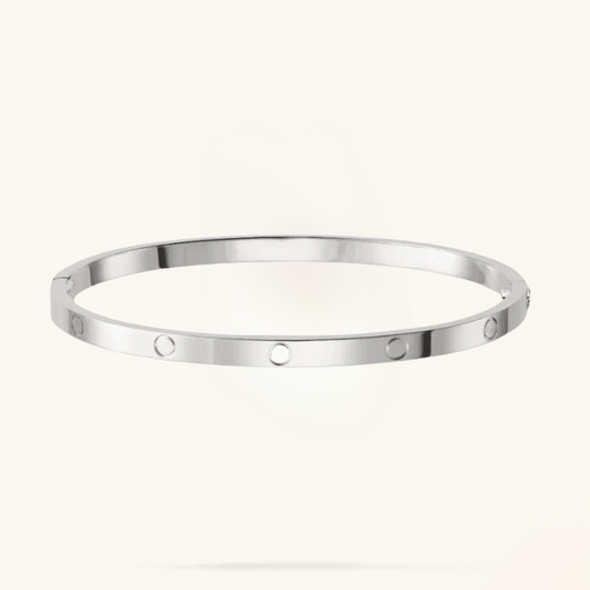 ETERNITY | Subtle Thin Silver Bracelet | Tiva Jewelry