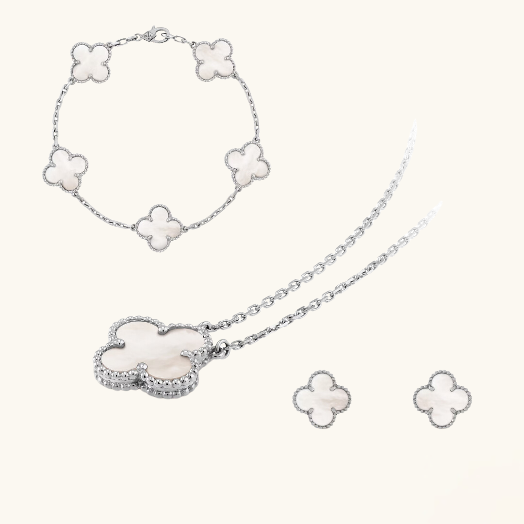 CLOVER | Superior White Pairing | Tiva Jewelry