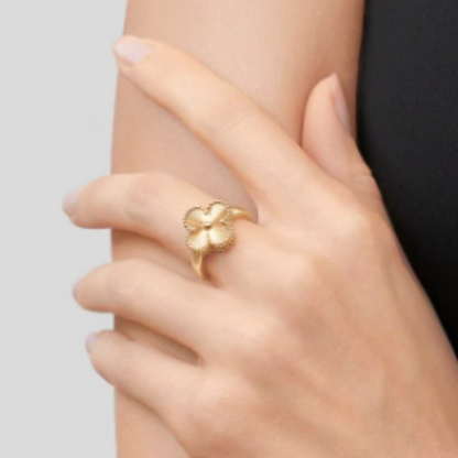 CLOVER | Gold Ring | Tiva Jewelry