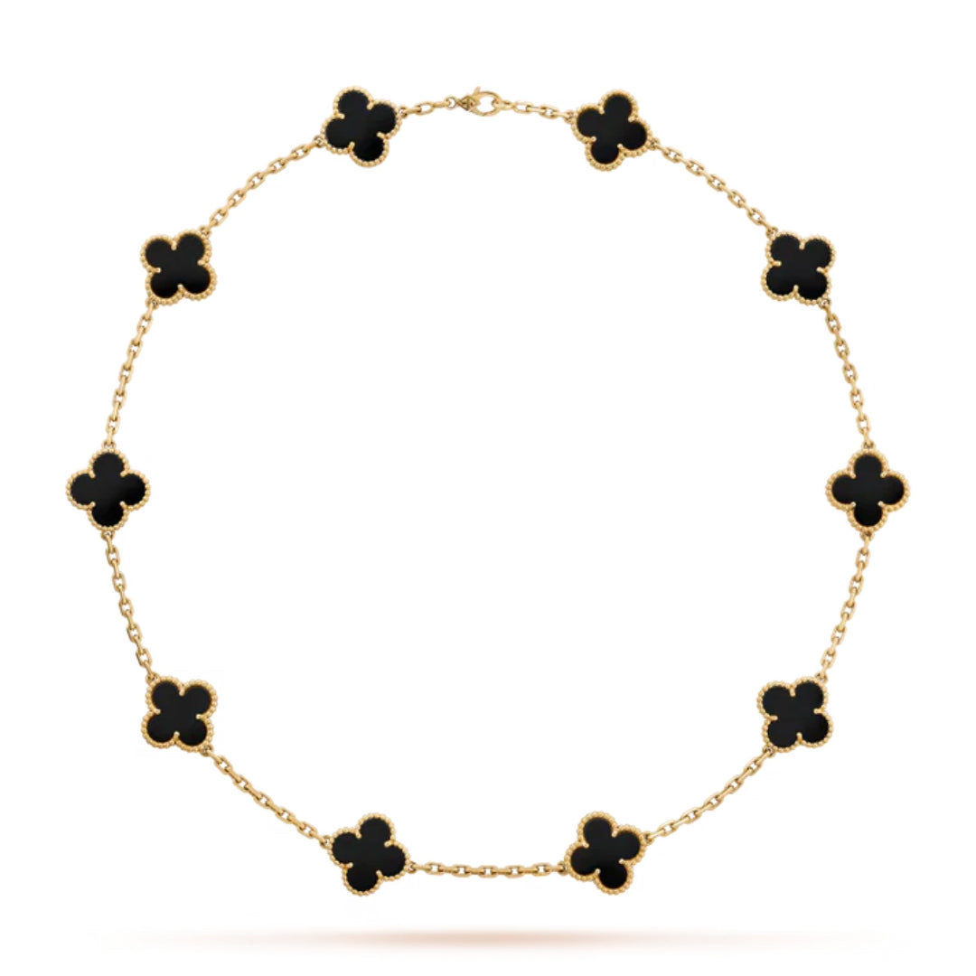CLOVER | 10-Motive Black Necklace – On-Trend, Modern Eye-Catching Fine Jewelry