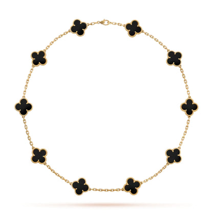 CLOVER | 10-Motive Black Necklace – On-Trend, Modern Eye-Catching Fine Jewelry