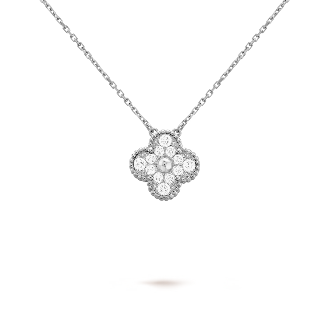 CLOVER Silver Necklace – Luxe Edition | Tiva Jewelry