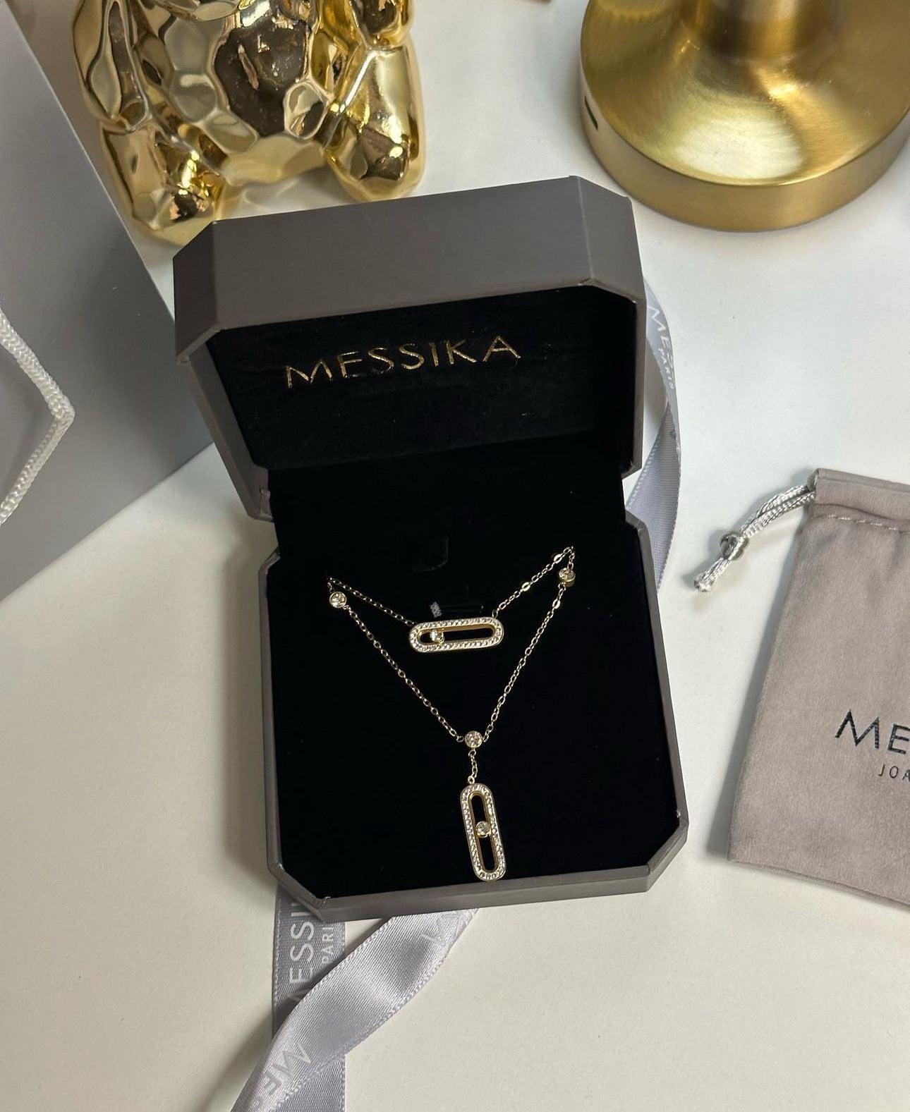 Mollyanne Diamanté Necklace — First-Class Edition | Tiva Jewelry