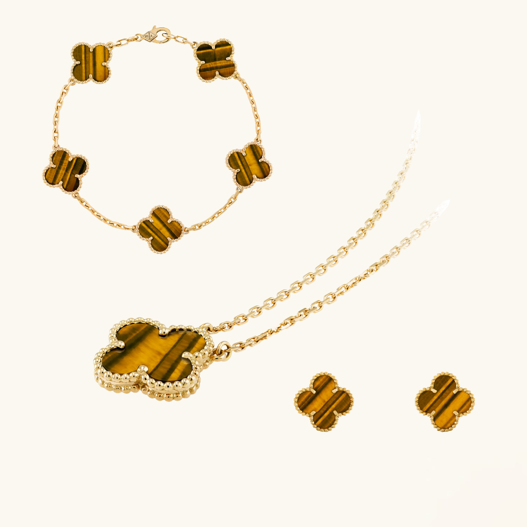 CLOVER | Ultra-Fine Tiger Pairing | Tiva Jewelry