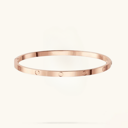 ETERNITY Rose Gold Ultra-Thin Bracelet | Tiva Jewelry