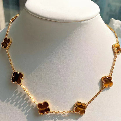 CLOVER | 10-Motif Tiger Necklace | Tiva Jewelry