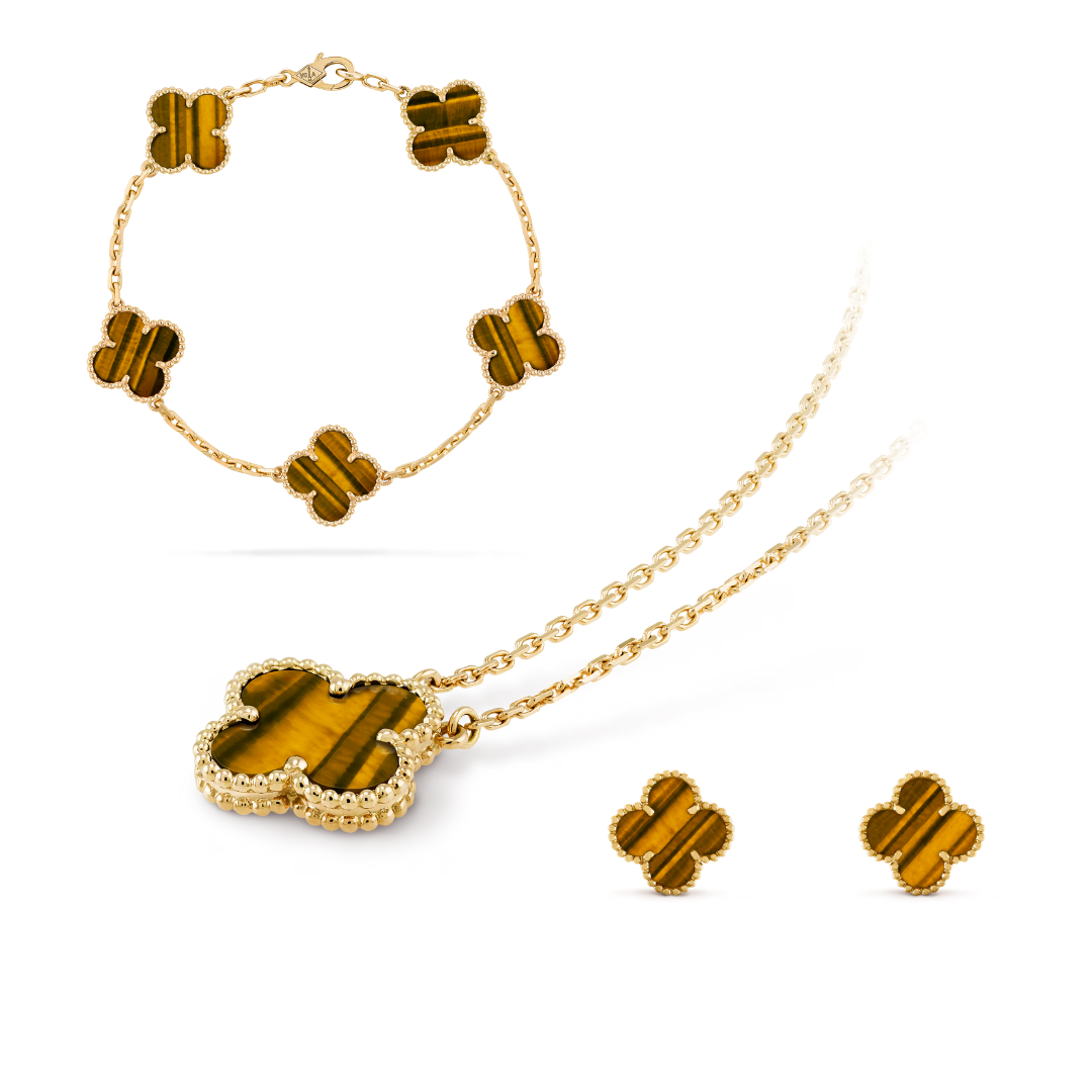 CLOVER | Ultra-Fine Tiger Pairing | Tiva Jewelry