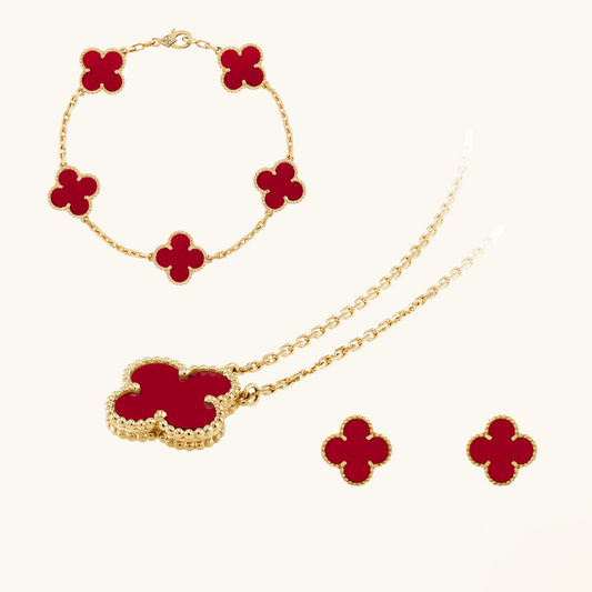 CLOVER | Superior Red Duo | Tiva Jewelry