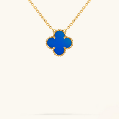 CLOVER Blue Necklace – Subtle, Versatile Adornment | Tiva Jewelry