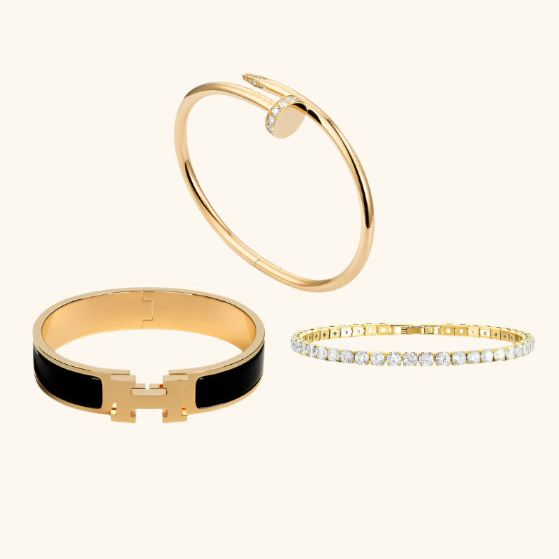 3-Piece Bracelet Collection Marbella | Tiva Jewelry