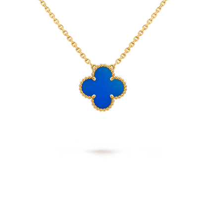 CLOVER Blue Necklace – Subtle, Versatile Adornment | Tiva Jewelry