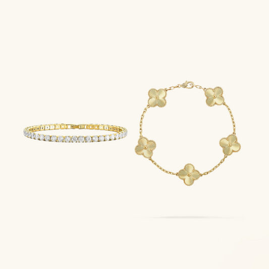 2-Piece Bracelet set "Uno" | Tiva Jewelry
