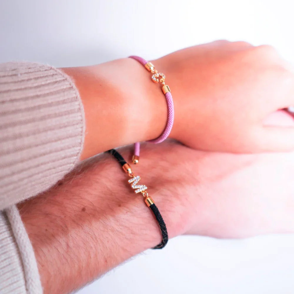 Adjustable Letter Initial Bracelets | Tiva Jewelry