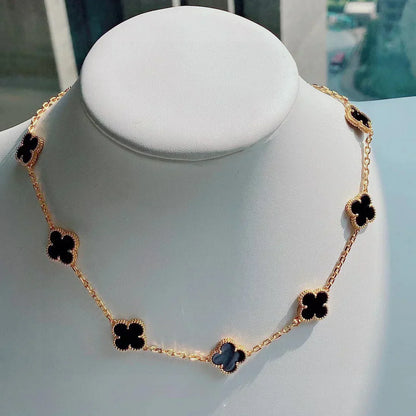 CLOVER | 10-Motive Black Necklace – On-Trend, Modern Eye-Catching Fine Jewelry