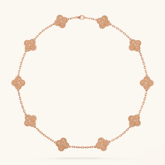 CLOVER | Pink Necklace with 10 Motifs | Tiva Jewelry