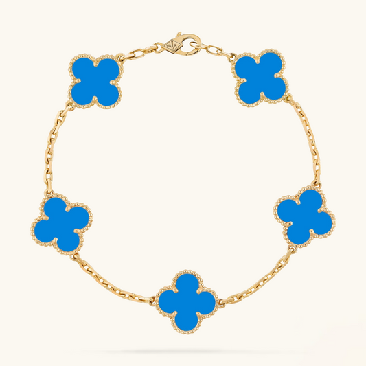 Clover Blue Bracelet - Chic Day-to-Night Fine Jewelry | Tiva Jewelry
