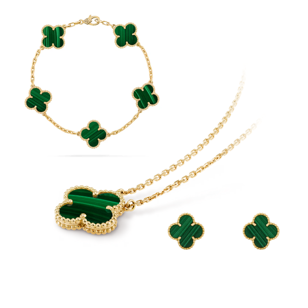 CLOVER | Superior Green Duo | Tiva Jewelry