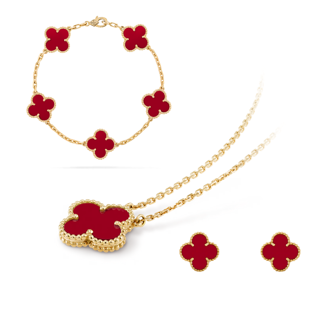 CLOVER | Superior Red Duo | Tiva Jewelry