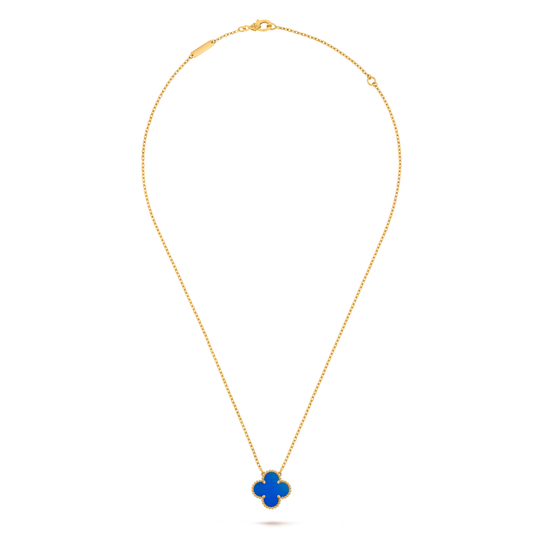 CLOVER Blue Necklace – Subtle, Versatile Adornment | Tiva Jewelry