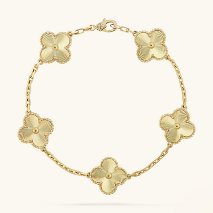 CLOVER Gold Bracelet - Classic Brilliance for All-Day Elegance