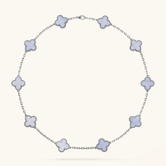 CLOVER | 10-Motif Purple Necklace | Tiva Jewelry