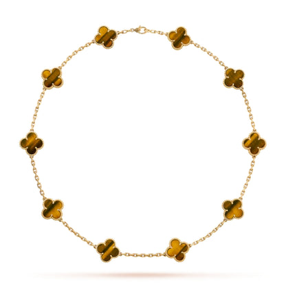 CLOVER | 10-Motif Tiger Necklace | Tiva Jewelry