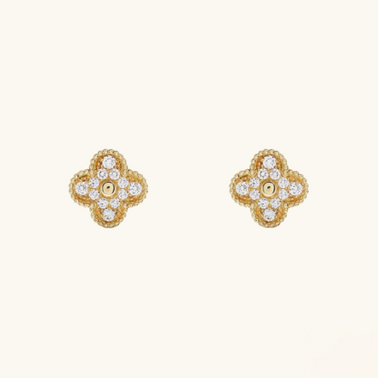 CLOVER Gold Earrings - Grand Collection | Tiva Jewelry