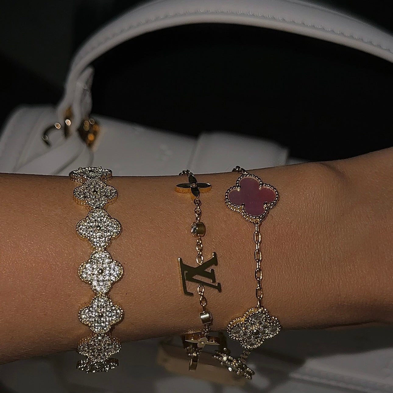 Signature Gold Lottie Bracelet | Tiva Jewelry