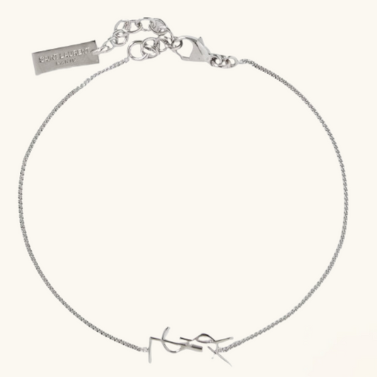 Signature LSY Silver Bracelet – Everlasting Elegance | Tiva Jewelry