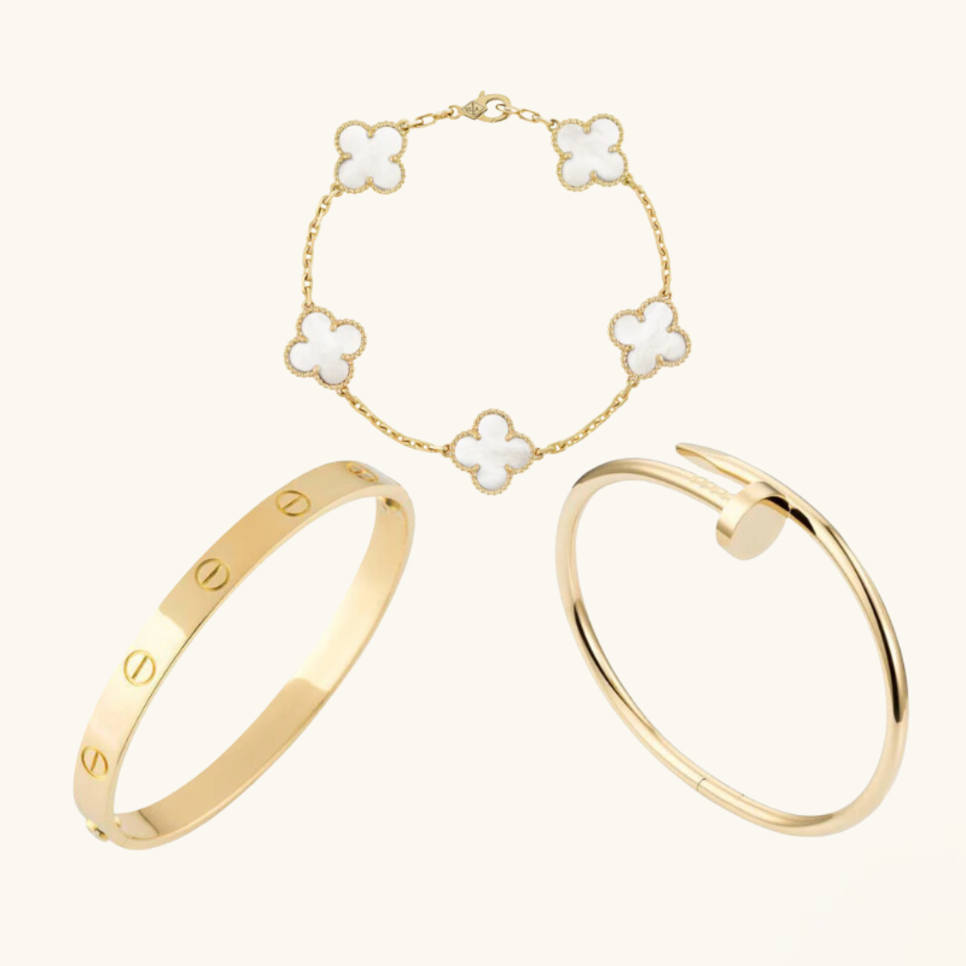 3-Piece Bracelet Collection "Ellen" | Tiva Jewelry
